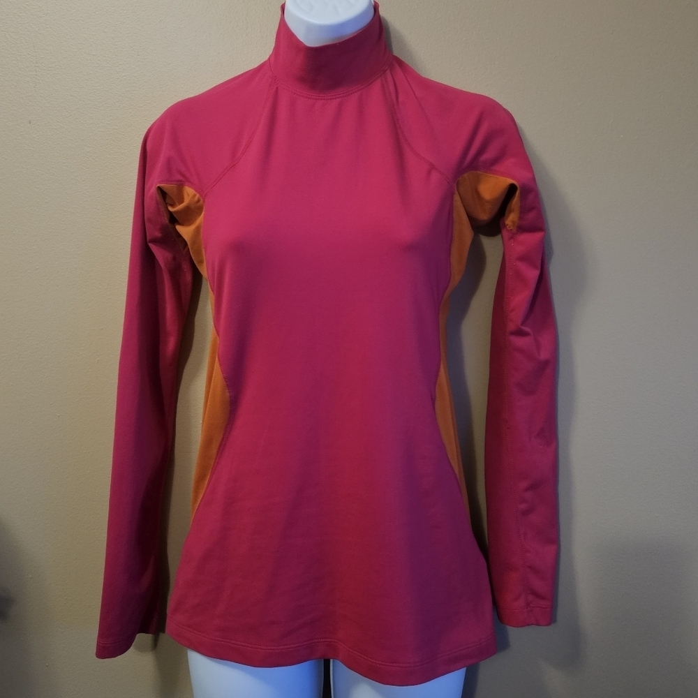 Columbia Women's Size XS Ling Sleeve Athletic Shirt Pink Orange